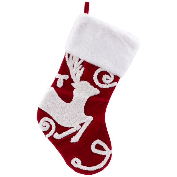 Northlight Reindeer Embroidered Christmas Stockings - Set of 3