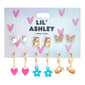 Kids Lil Ashley 6pr. Flowers/Hearts/Butterflies/Bears Earrings - image 2