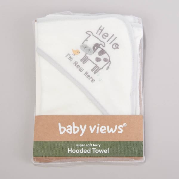 Baby Boy baby views(R) Soft Terry Farm Hooded Towel - image 
