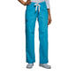 Womens Cherokee Utility Poplin Cargo Pants - Turquoise - image 2
