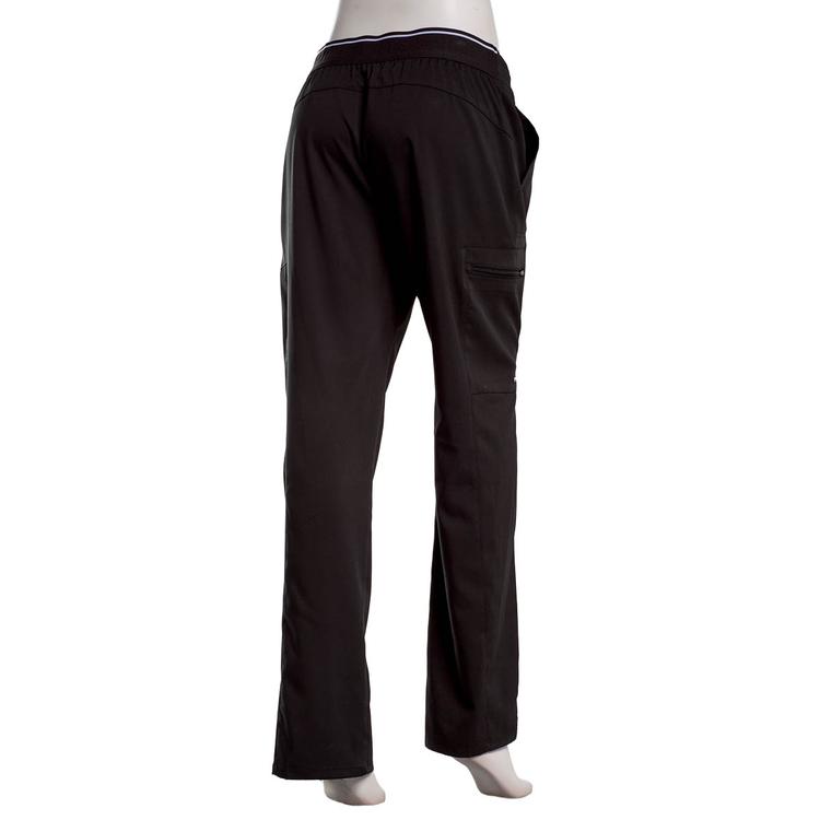 Womens Grey''s Anatomy Logo Plush Elastic Zip Cargo Scrub Pants