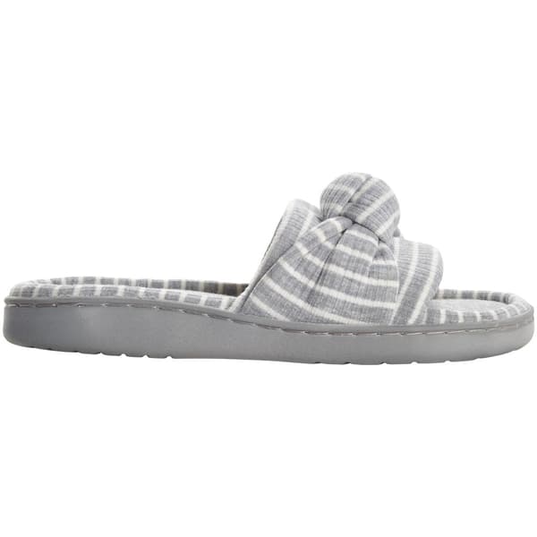 Womens Ella & Joy Stripe Knot Slide Slippers