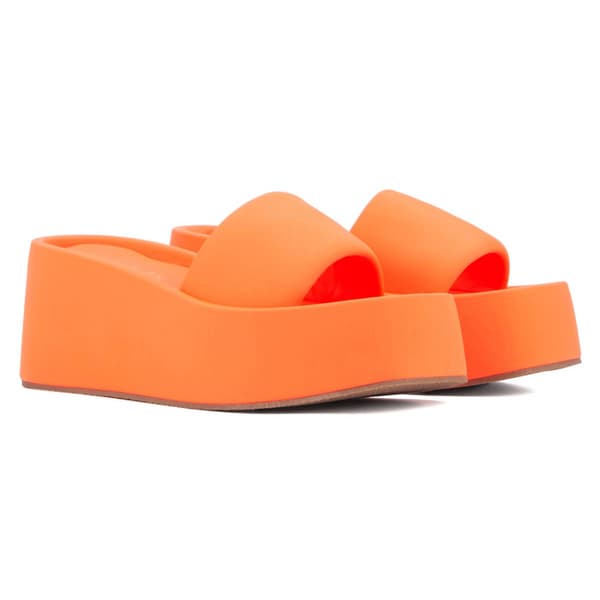 Womens Olivia Miller Uproar Wedge Sandals