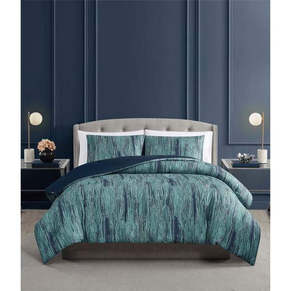 Vince Camuto Linework Stripe 3pc. Comforter Set