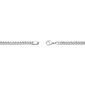 Mens Lynx Stainless Steel 4mm Foxtail Chain Bracelet - image 3