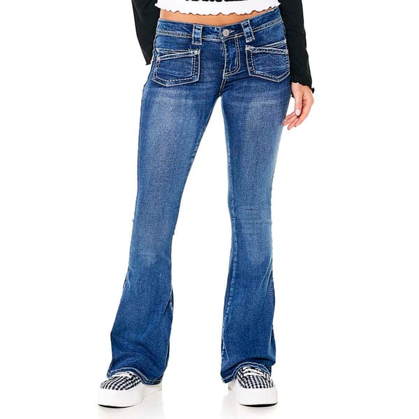 Juniors Almost Famous&#40;tm&#41; En Route Low Rise Flare Jeans