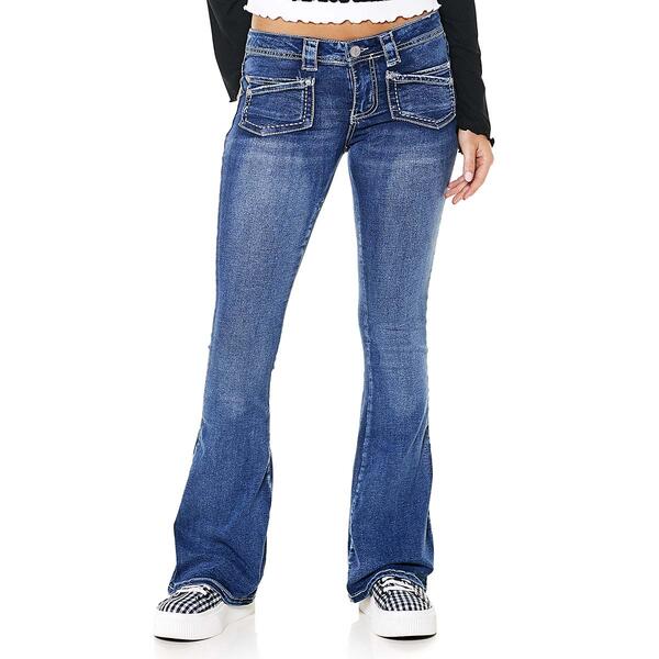 Juniors Almost Famous&#40;tm&#41; En Route Low Rise Flare Jeans - image 