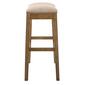 New Ridge Home Goods Sadie Natural Wood Bar-Height Barstool - image 4