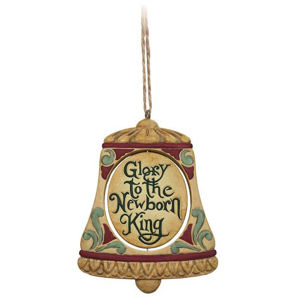 Jim Shore Rotating Holy Family Bell Ornament