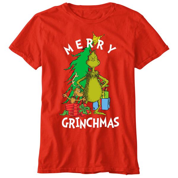 Boys (8-20) Merry Grinchmas Short Sleeve Tee - image 