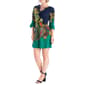 Womens 24/7 Comfort Apparel Colorful Paisley Shift Dress - image 3