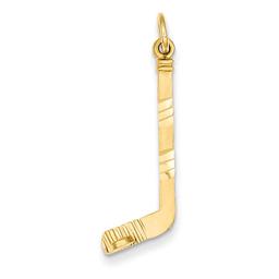 Gold Classics(tm) 14kt. Hockey Stick Charm