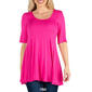 Womens 24/7 Comfort Apparel Elbow Sleeve Swing Tunic - image 9