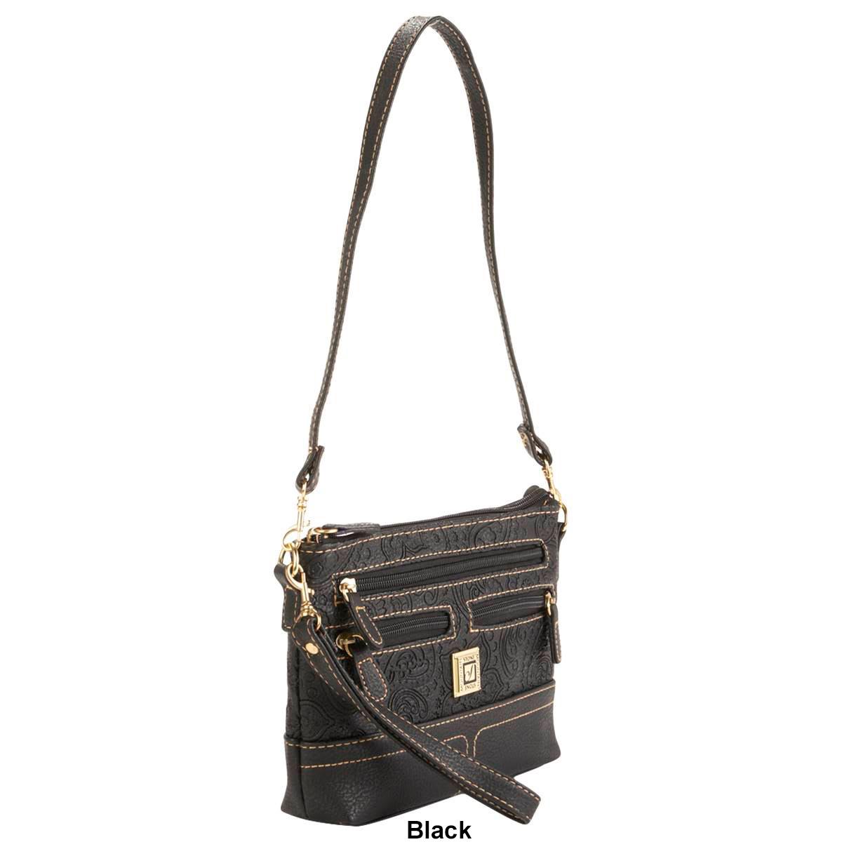 Stone Mountain Paisley Embossed East/West 4 Bagger Crossbody