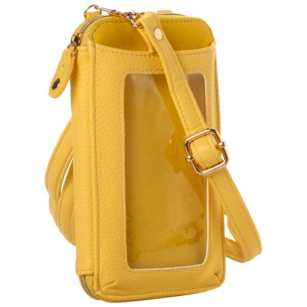 Womens Buxton Everywhere Solid Crossbody Wallet