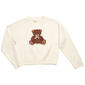 Girls (7-16) No Comment Long Sleeve Teddy Bear Chenille Sweater - image 1