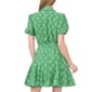 Womens Cece Short Sleeve Leaf Ruffle Hem Shirtdress - image 2