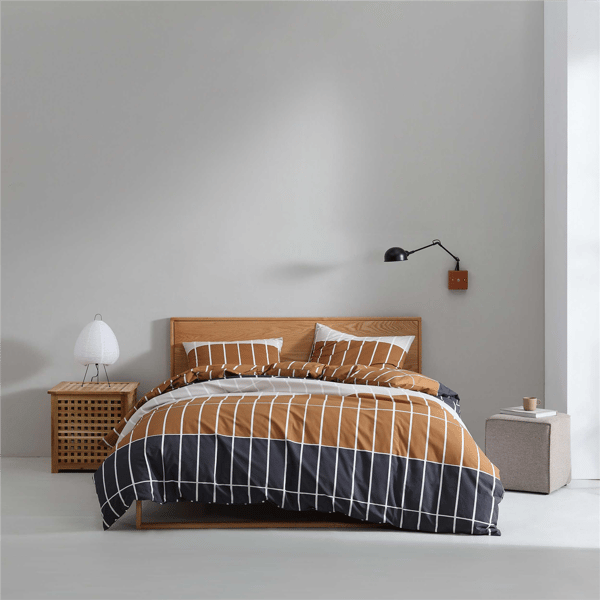 Marimekko Tiiliskivi Raita Cotton Duvet Cover Set