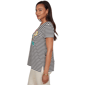Womens Ruby Rd. Tropical Noir Short Sleeve Toucan Stripe Tee - image 4