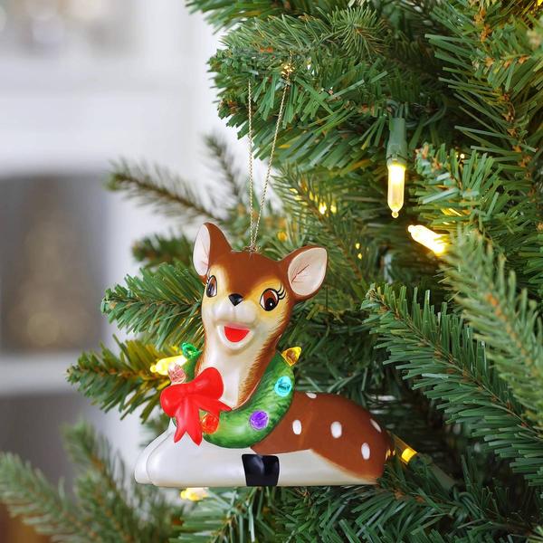 Mr. Christmas 4.5in. Nostalgic Reindeer Ceramic Ornament