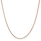 Gold Classics&#40;tm&#41; 1.0mm. Rose Gold Box Link Chain Necklace - image 1