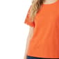 Petite NY Collection Short Lace Sleeve Solid Blouse - image 4