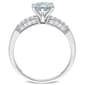 Gemstone Classics™ 10kt. Gold Diamond & Aquamarine Ring - image 2