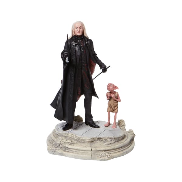 Department 56 Harry Potter Lucious Malfoy with Dobby - image 