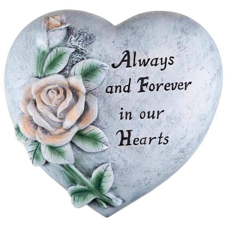 Northlight Seasonal Forever in Our Hearts Memorial Garden Stone