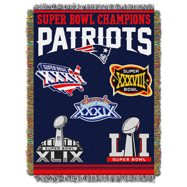 NFL New England Patriots Commemorative Series Tapestry Throw - image 