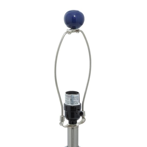 9th & Pike® Contemporary Blue Porcelain Table Lamps - Set of 2