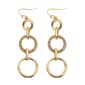 Ashley Cooper(tm) Gold-Tone Small Triple Circle Drop Earrings - image 1