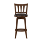 HH2 Home Presque Isle Cherry Wood Bar Height Swivel Stool - image 3