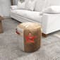 9th & Pike&#174; Rustic Brown Canvas Round Pouf Ottoman - image 11