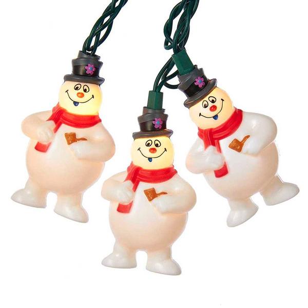 Kurt S. Adler 10-Light Frosty the Snowman Light Set - image 