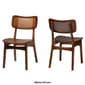 Baxton Studio Tafari Wood & Rattan 2pc. Dining Chair Set - image 9