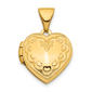 Gold Classics(tm) 14kt. Gold 13mm Heart Locket Pendant - image 1