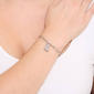 Athra Fine Silver Plated CZ L Initial Bracelet - image 3