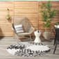 Nourison Aloha Monochrome Tropical Indoor/Outdoor Round Rug - image 9