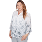 Plus Size Alfred Dunner Al Fresco Floral Button Front Blouse - image 3