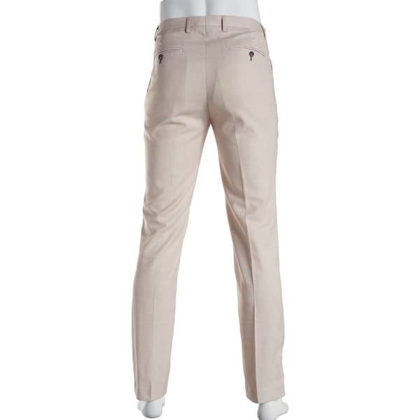 Mens Paisley & Gray Dress Pants - Cream