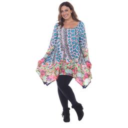 Plus Size White Mark® Marlene Printed Tunic
