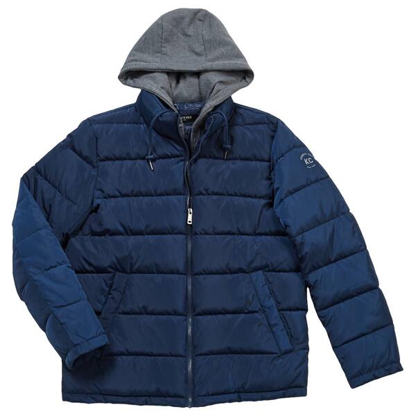 Mens Kenneth Cole&#40;R&#41; Hooded Quilt Coat - image 
