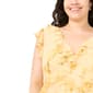 Plus Size MSK Floral Chiffon Cascade Ruffle Hi Low Dress - image 5