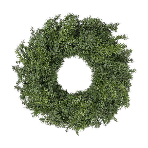 Puleo International Christmas Wreath with Soft Branch Tips - image 