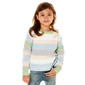 Girls (4-6x) Jolie & Joy Long Sleeve Wide Stripe Crew Sweater - image 1
