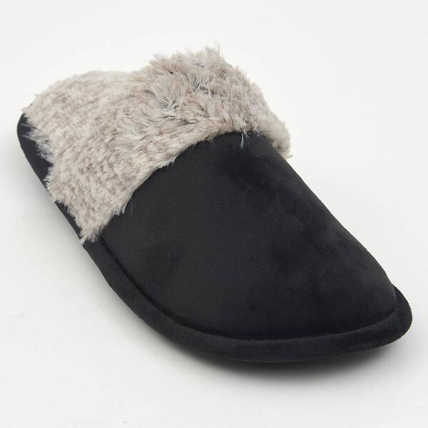 Womens Isotoner Velour Bethanie Clog Slippers - image 