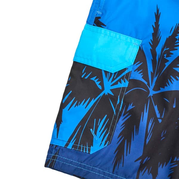 Mens SURFZONE® Ombre Palm Trees Swim Trunks