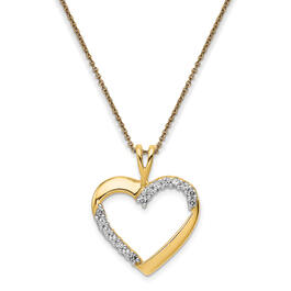 Diamond Classics&#40;tm&#41; Diamond Heart Pendant Necklace