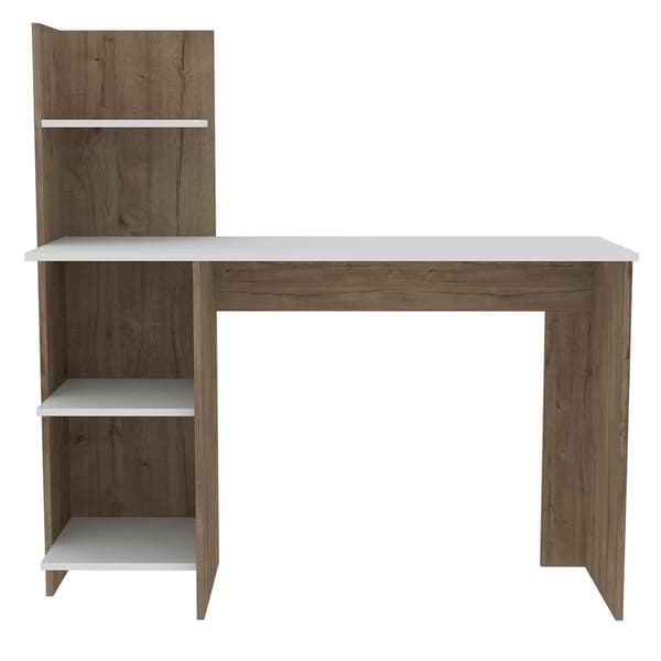 FM FURNITURE 4-Tier Shelf Tecoa Desk